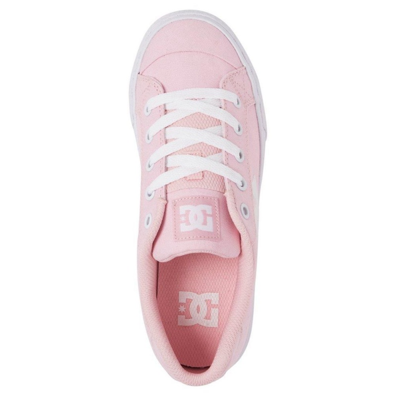 DC Shoes Chelsea TX Schoenen Dames Roze Wit | NBZ47K-350