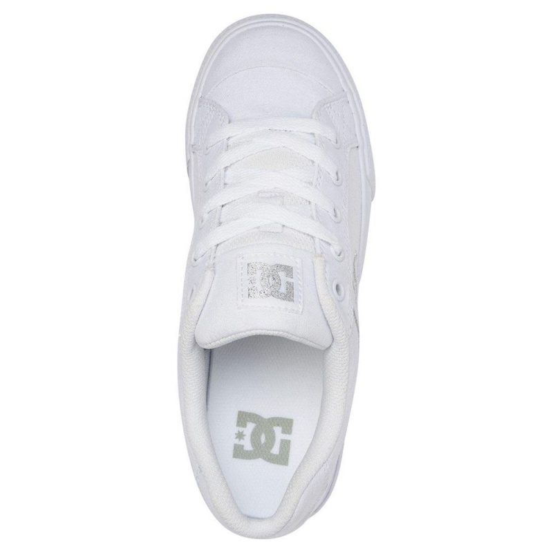 DC Shoes Chelsea TX Schoenen Dames Wit Zilver | YNF97X-964