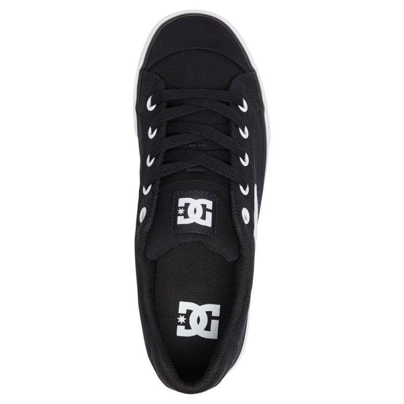 DC Shoes Chelsea TX Schoenen Dames Zwart Wit | EJR56B-436