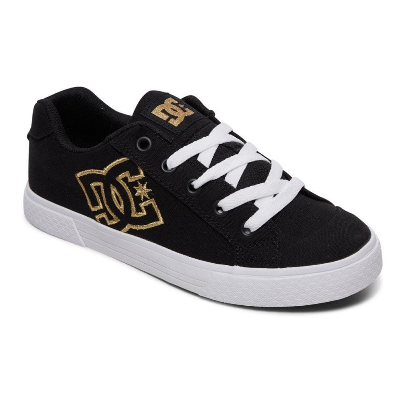 DC Shoes Chelsea TX Schoenen Dames Zwart Goud | FHR01C-989