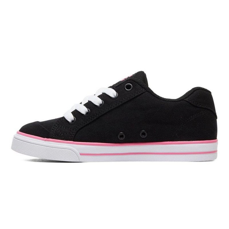 DC Shoes Chelsea TX Schoenen Kinderen Zwart Roze | JLW59H-411