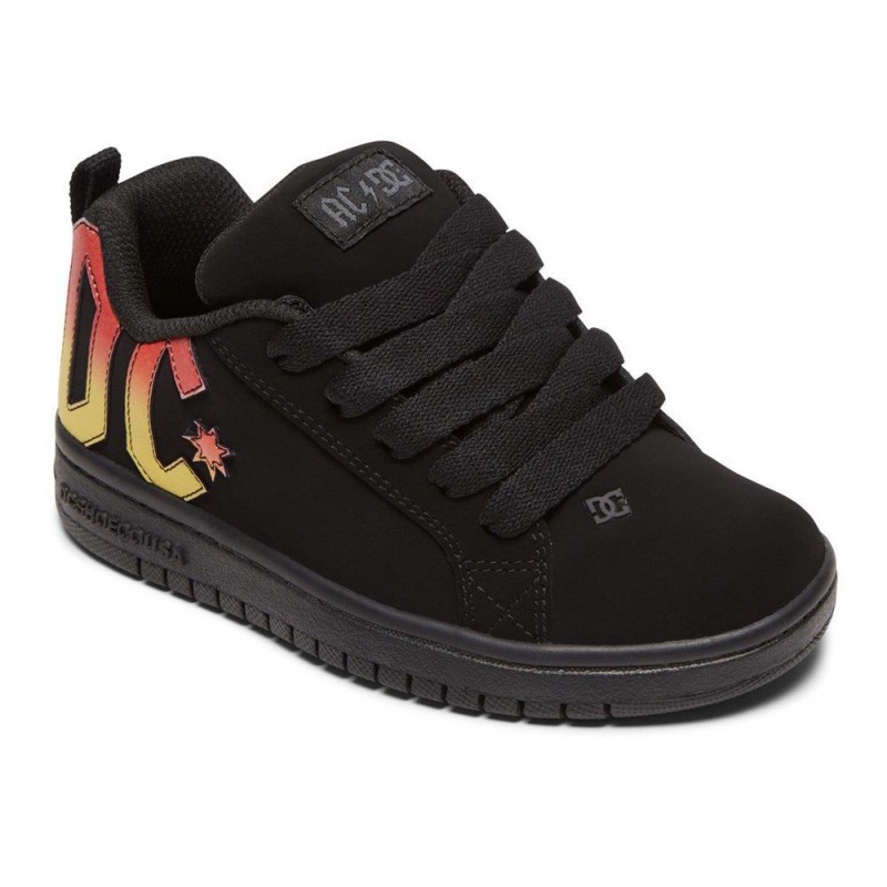 DC Shoes Court Graffik AC/DC Schoenen Kinderen Zwart | EJN92Z-040