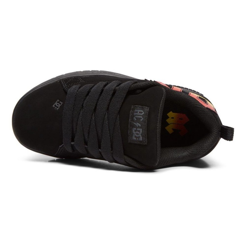 DC Shoes Court Graffik AC/DC Schoenen Kinderen Zwart | EJN92Z-040