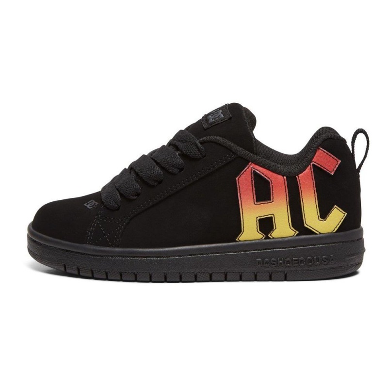 DC Shoes Court Graffik AC/DC Schoenen Kinderen Zwart | EJN92Z-040