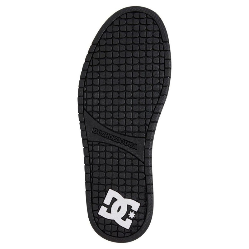 DC Shoes Court Graffik Leren Schoenen Heren Wit Zwart | JVP88N-742