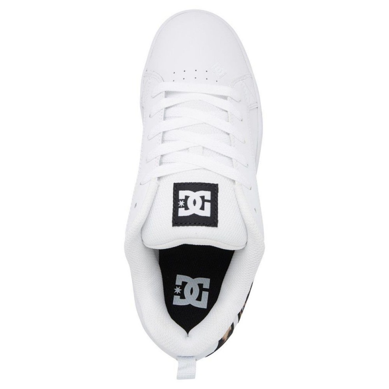 DC Shoes Court Graffik Schoenen Dames Wit Leopard | WYE33M-184