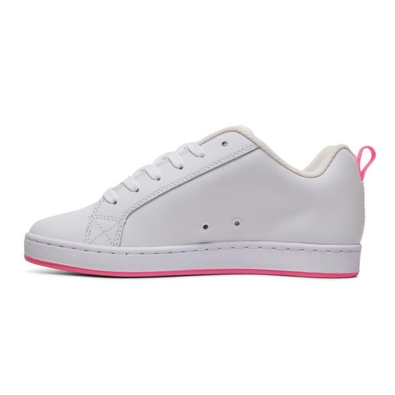 DC Shoes Court Graffik Schoenen Dames Wit Roze | UGG16C-362