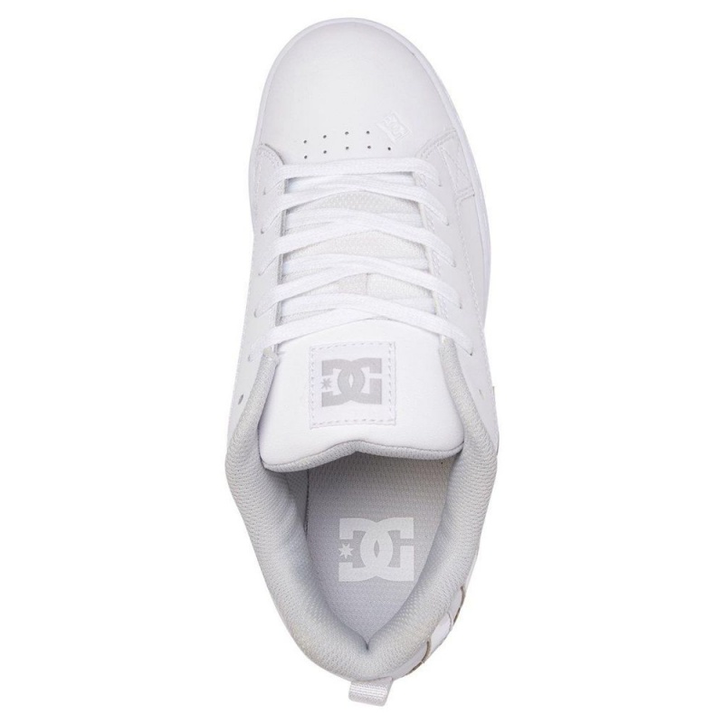 DC Shoes Court Graffik Schoenen Dames Wit Zilver | MFA26Q-876