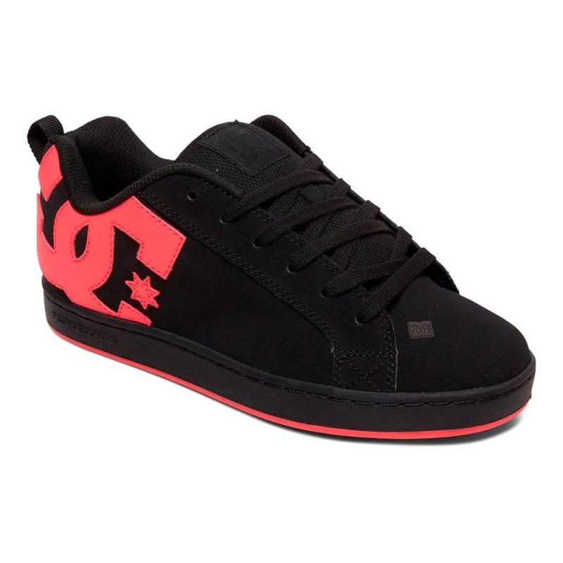 DC Shoes Court Graffik Schoenen Dames Zwart Roze | VEJ93E-327