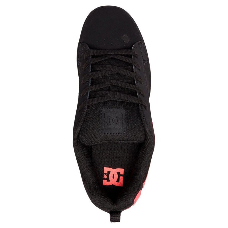 DC Shoes Court Graffik Schoenen Dames Zwart Roze | VEJ93E-327