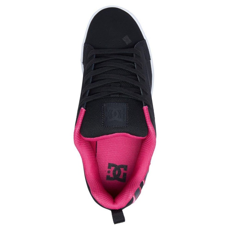 DC Shoes Court Graffik Schoenen Dames Zwart Roze | REI01R-244