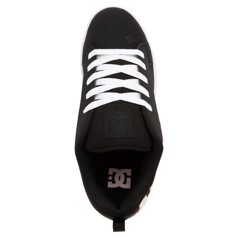 DC Shoes Court Graffik Schoenen Dames Zwart Roze | UIL35C-636