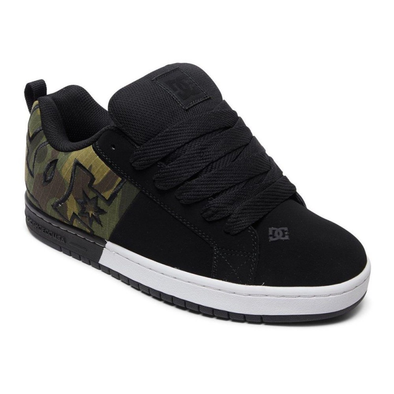 DC Shoes Court Graffik Schoenen Heren Zwart Camo | DEM94O-816