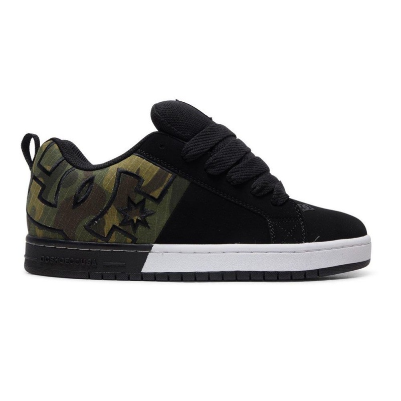 DC Shoes Court Graffik Schoenen Heren Zwart Camo | DEM94O-816