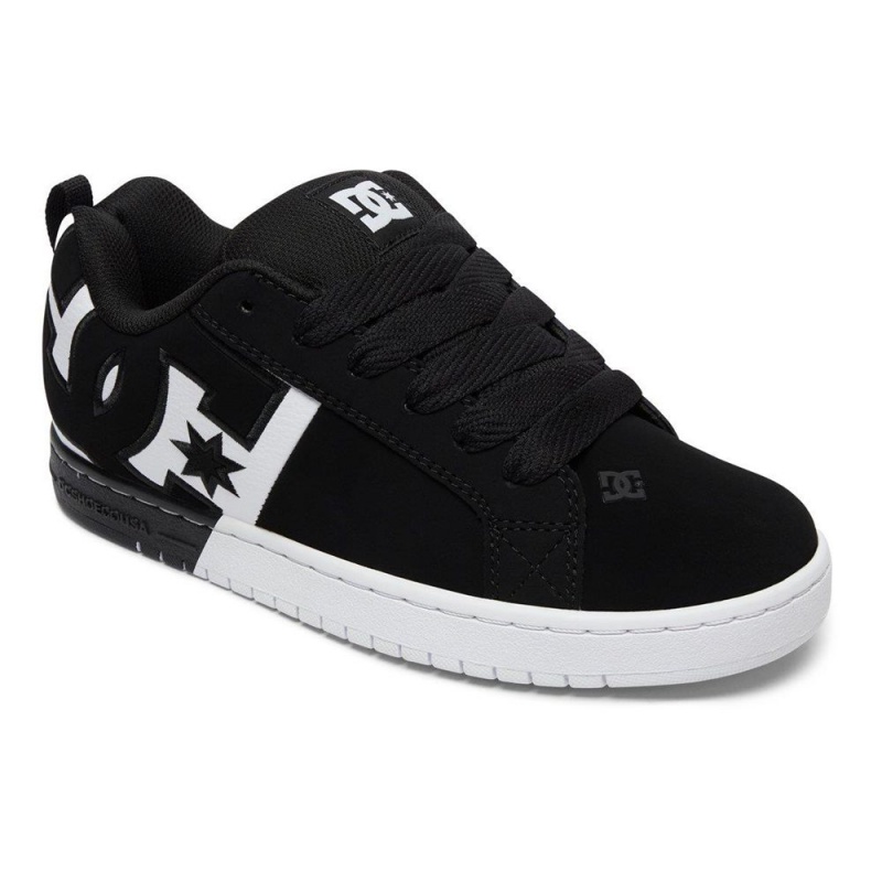 DC Shoes Court Graffik Schoenen Heren Zwart Wit | UXK38Y-460