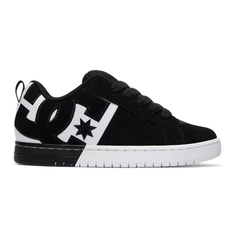 DC Shoes Court Graffik Schoenen Heren Zwart Wit | UXK38Y-460