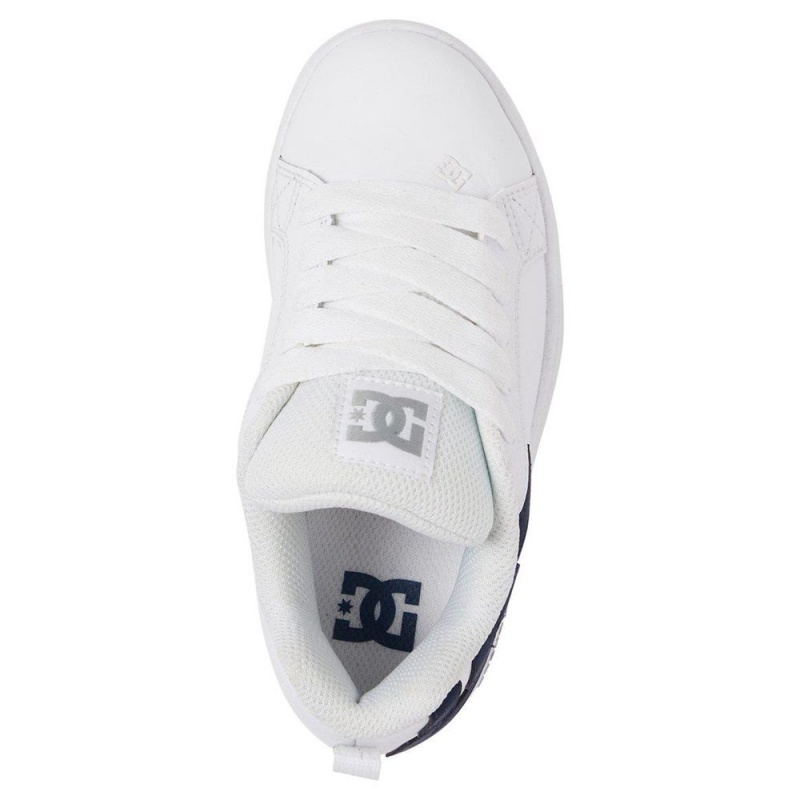 DC Shoes Court Graffik Schoenen Kinderen Wit Blauw | HXO49D-349