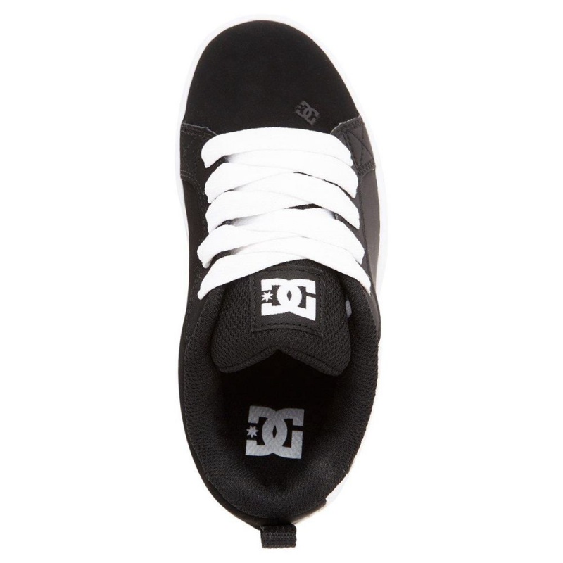 DC Shoes Court Graffik Schoenen Kinderen Zwart Wit | PRN97N-755