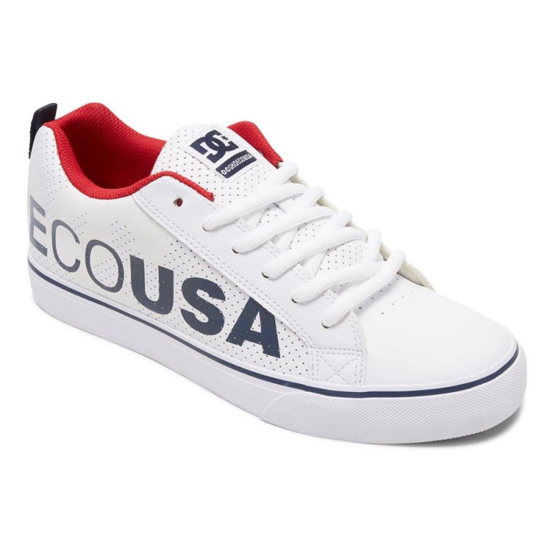 DC Shoes Court Vulc SE Schoenen Heren Wit Donkerblauw | BKI54P-043