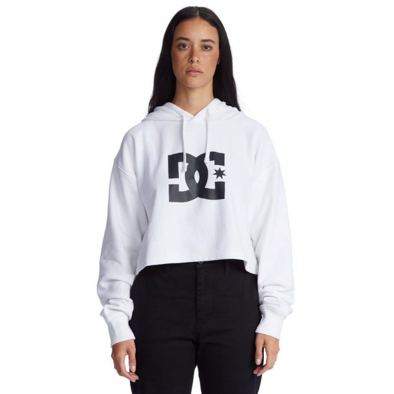 DC Shoes Cropped 2 Hoodie Dames Wit | YZG75Z-575