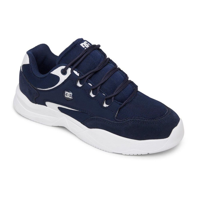 DC Shoes Decel Schoenen Heren Donkerblauw Wit | GGQ29W-147