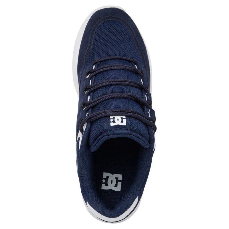 DC Shoes Decel Schoenen Heren Donkerblauw Wit | GGQ29W-147