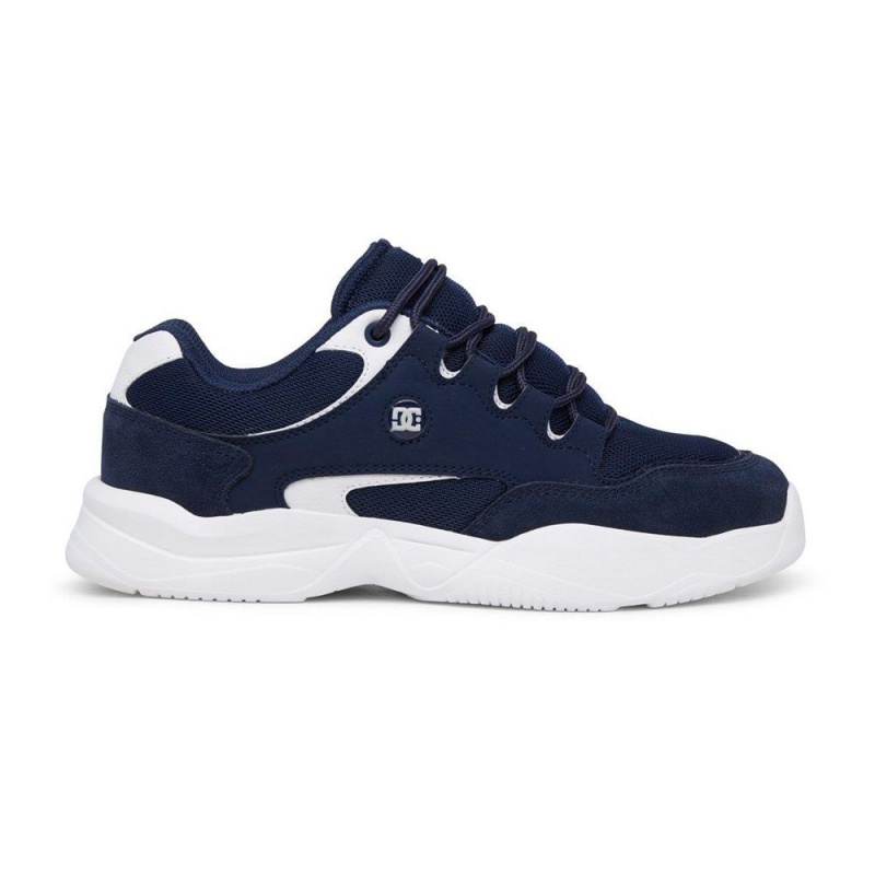 DC Shoes Decel Schoenen Heren Donkerblauw Wit | GGQ29W-147