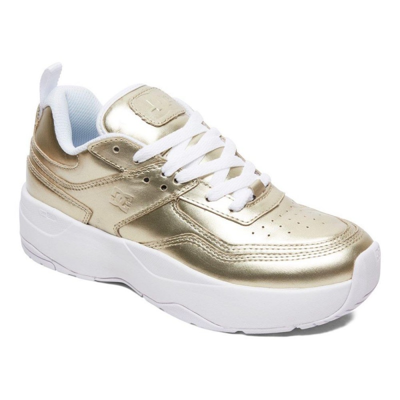 DC Shoes E.Tribeka Platform SE Schoenen Dames Goud | PVJ03Y-672