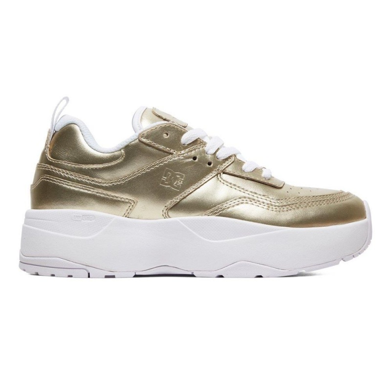 DC Shoes E.Tribeka Platform SE Schoenen Dames Goud | PVJ03Y-672