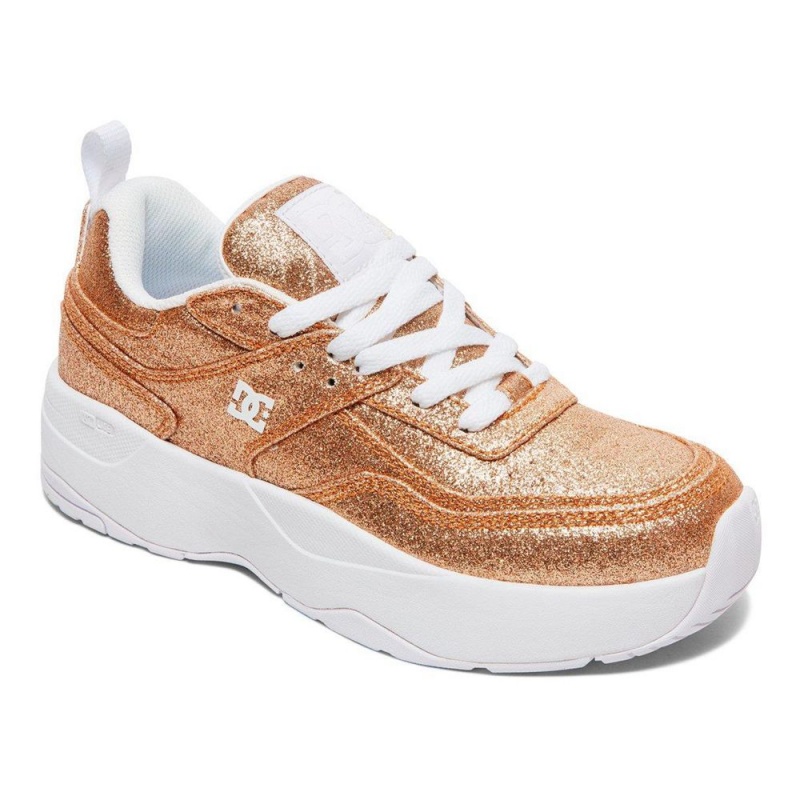 DC Shoes E.Tribeka Platform Schoenen Dames Goud | CUB83M-510