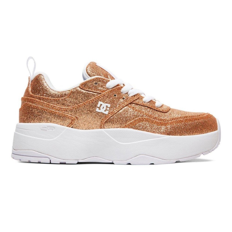 DC Shoes E.Tribeka Platform Schoenen Dames Goud | CUB83M-510