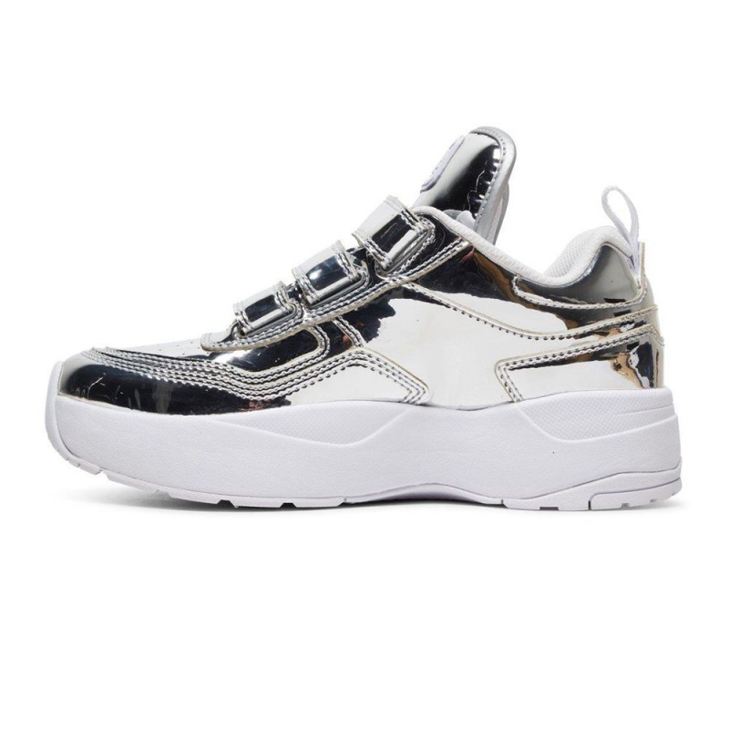 DC Shoes E.Tribeka Platform V LE 3-Riemen Schoenen Dames Zilver | JHW18Z-732