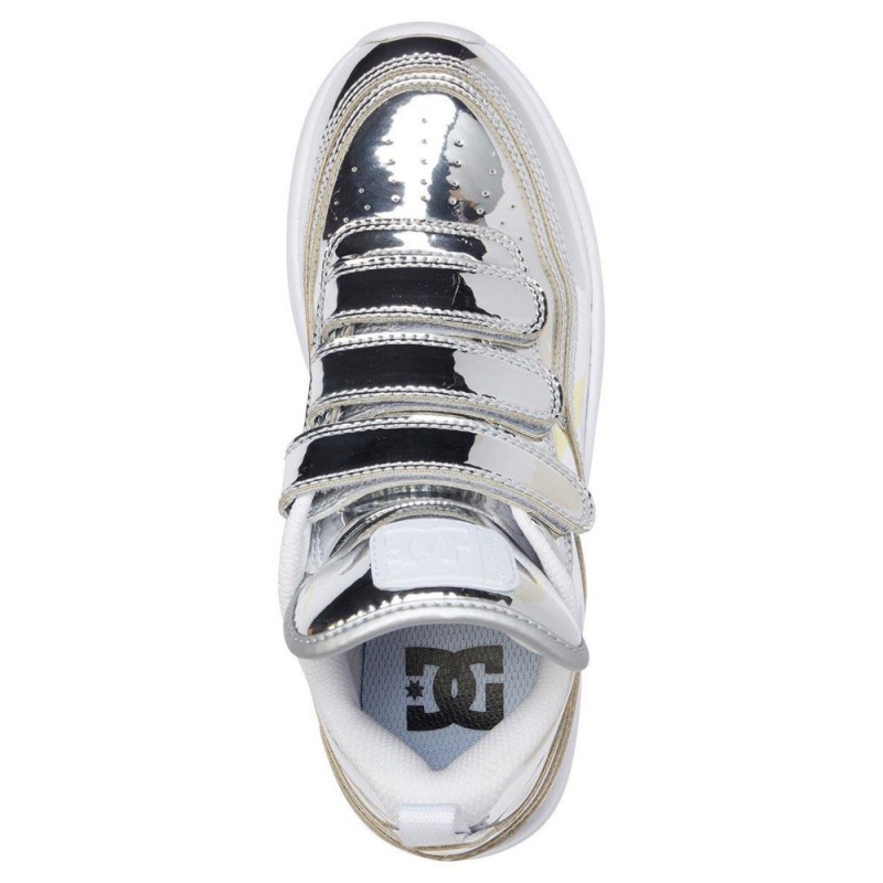 DC Shoes E.Tribeka Platform V LE 3-Riemen Schoenen Dames Zilver | JHW18Z-732