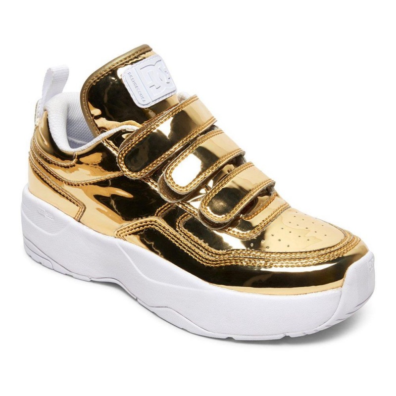 DC Shoes E.Tribeka Platform V LE 3-Riemen Schoenen Dames Goud | DPO47H-165