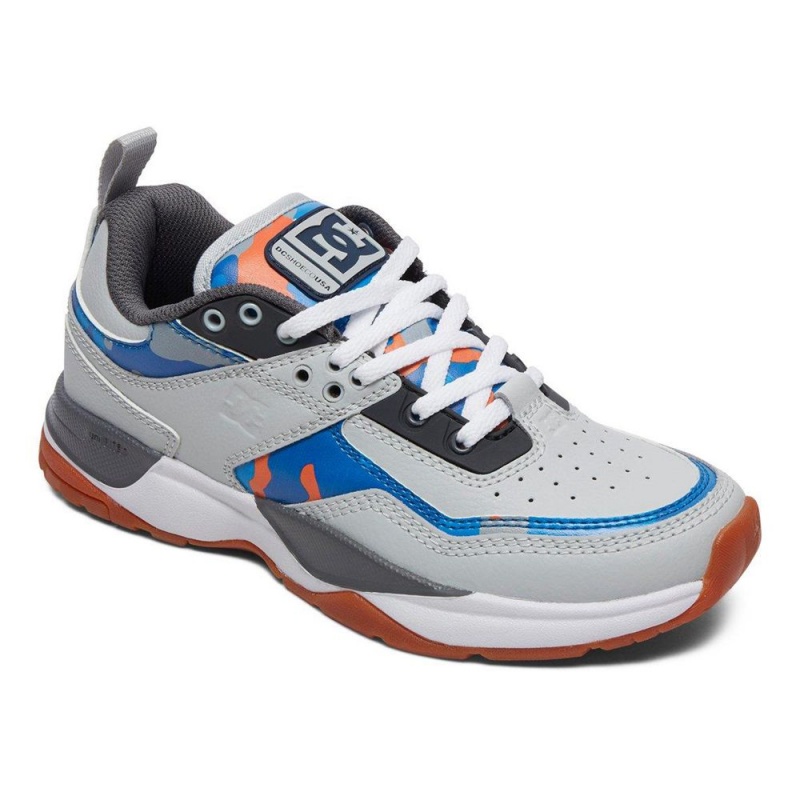 DC Shoes E.Tribeka SE Schoenen Kinderen Grijs Blauw | YXL46V-721