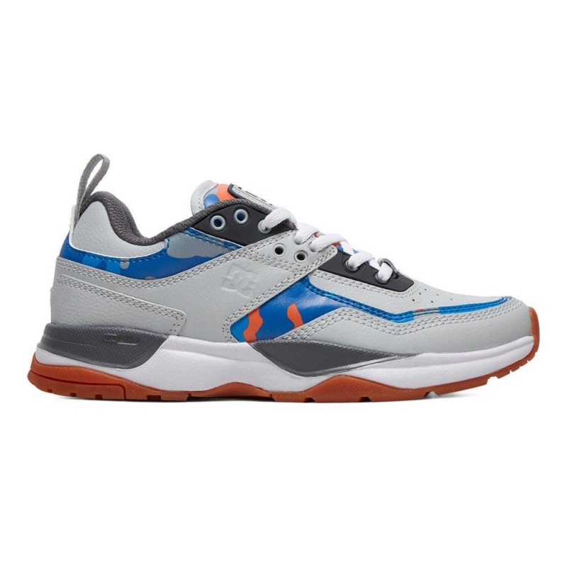 DC Shoes E.Tribeka SE Schoenen Kinderen Grijs Blauw | YXL46V-721