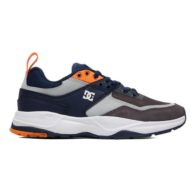 DC Shoes E.Tribeka Schoenen Kinderen Grijs Donkerblauw | QHR64B-491