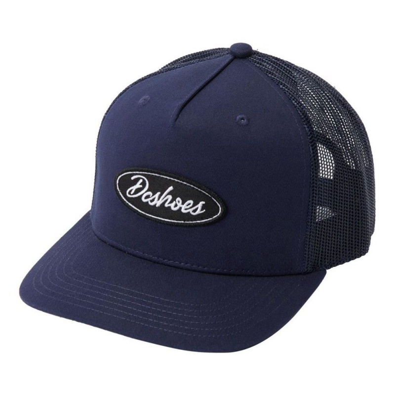 DC Shoes Garage Trucker Hoed Heren Donkerblauw | INY54Q-361