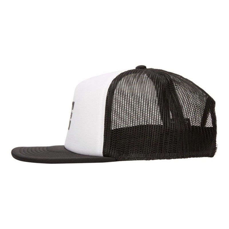 DC Shoes Gas Station Trucker Hoed Heren Wit Zwart | ITH12F-537