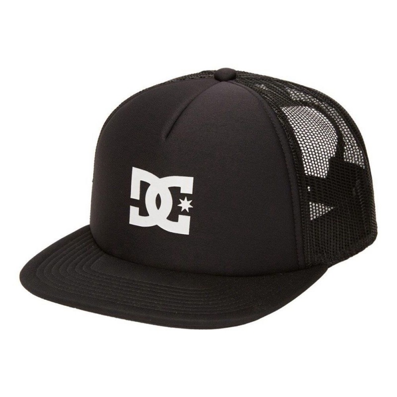 DC Shoes Gas Station Trucker Hoed Heren Zwart | FFL40R-245