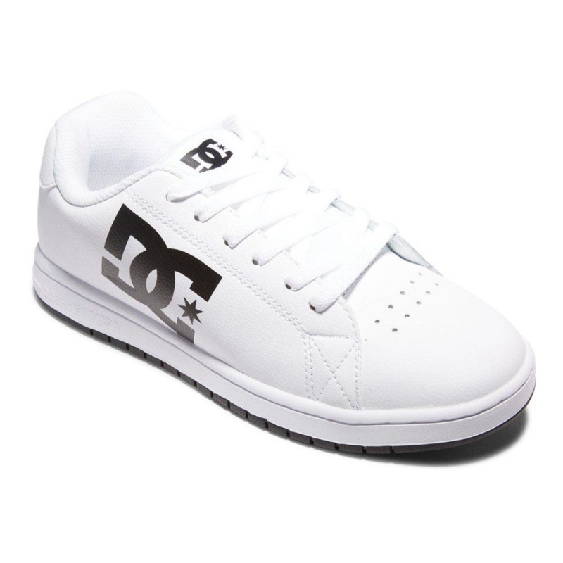 DC Shoes Gaveler Leren Schoenen Heren Wit Zwart | OLQ05M-127