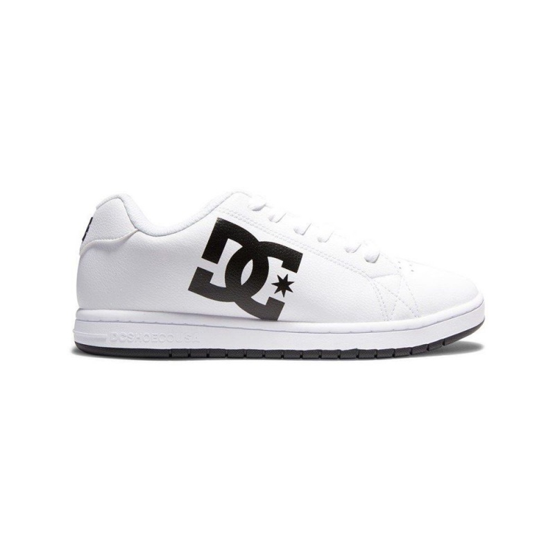 DC Shoes Gaveler Leren Schoenen Heren Wit Zwart | OLQ05M-127