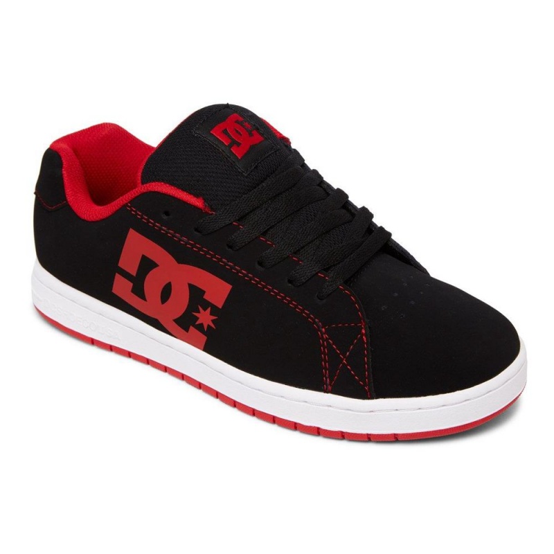 DC Shoes Gaveler Leren Schoenen Heren Zwart Rood | HHQ00O-324