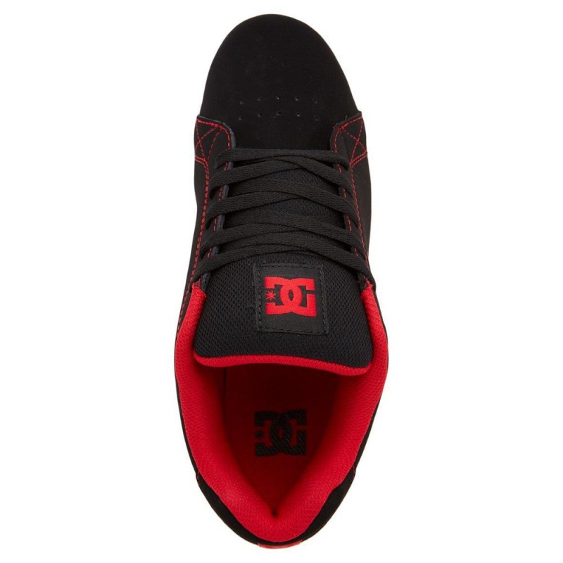 DC Shoes Gaveler Leren Schoenen Heren Zwart Rood | HHQ00O-324