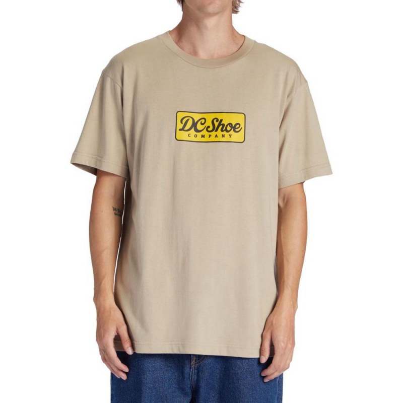 DC Shoes Happy Hour T-Shirt Heren Beige | HWM50R-639