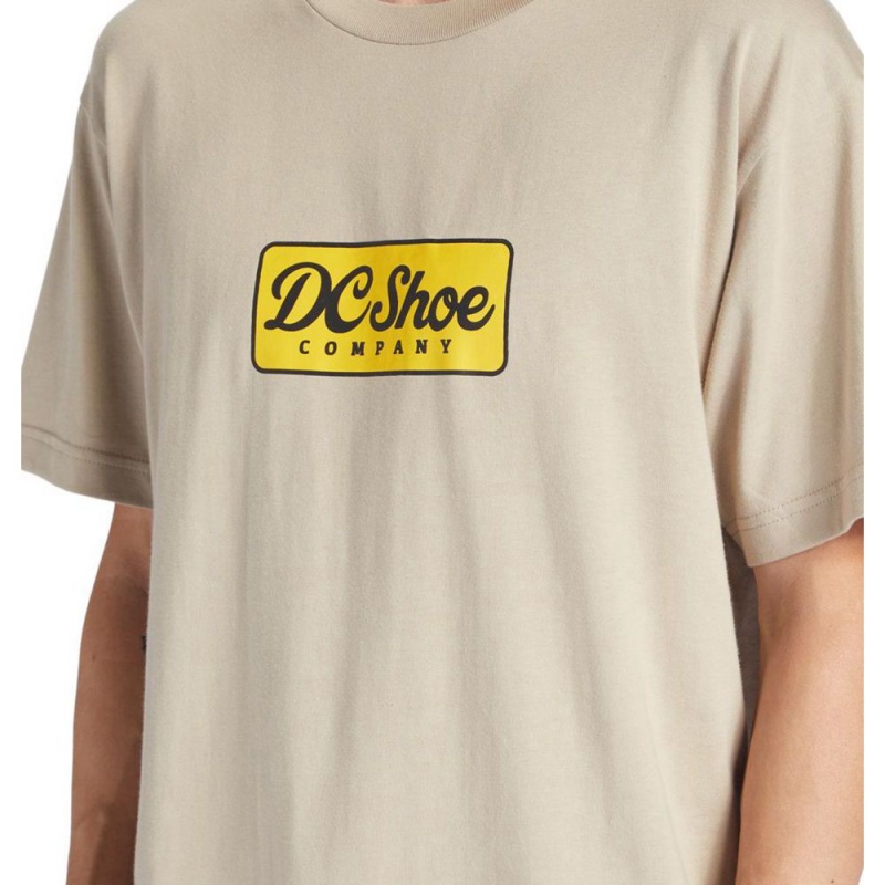 DC Shoes Happy Hour T-Shirt Heren Beige | HWM50R-639