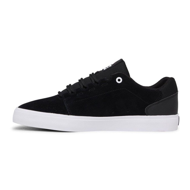 DC Shoes Hyde Leren Schoenen Heren Zwart Wit | XUK34M-676