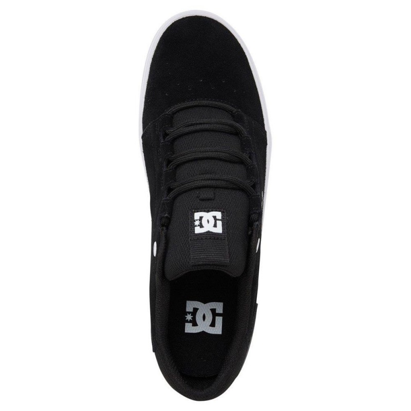 DC Shoes Hyde Leren Schoenen Heren Zwart Wit | XUK34M-676