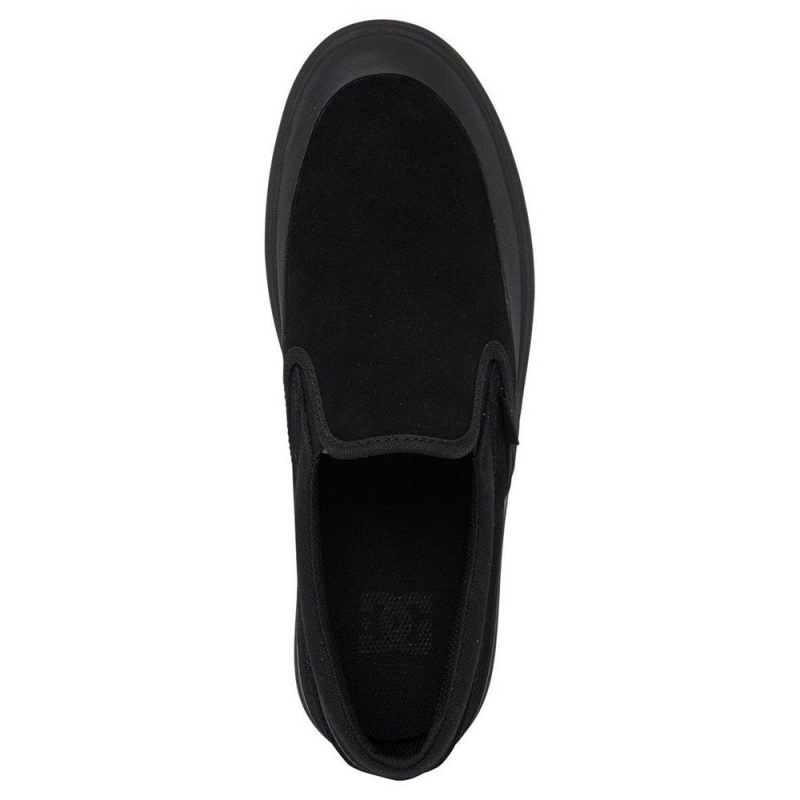 DC Shoes Infinite Leren Slip-On Schoenen Heren Zwart | TWG33W-695