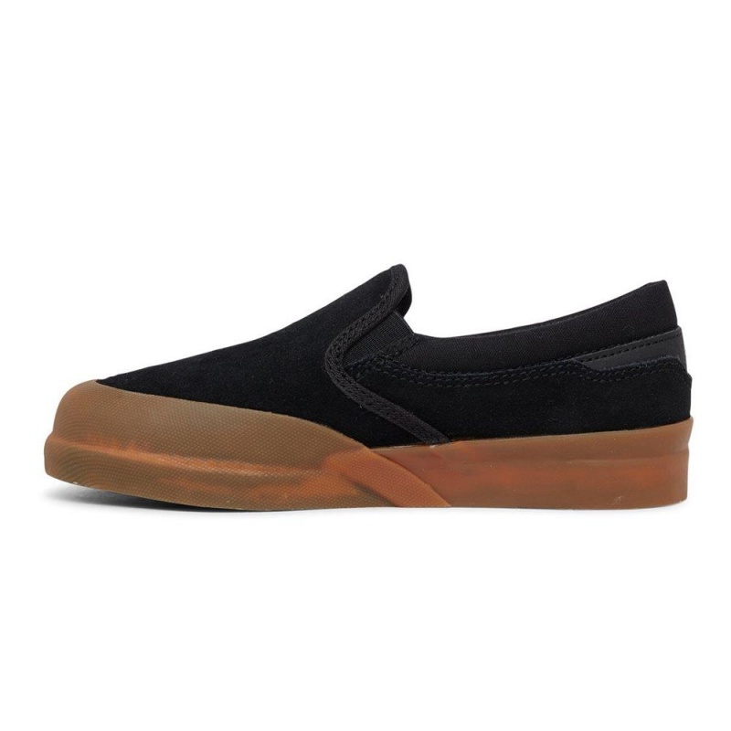 DC Shoes Infinite Leren Slip-On Schoenen Kinderen Zwart Bruin | TZN50A-372